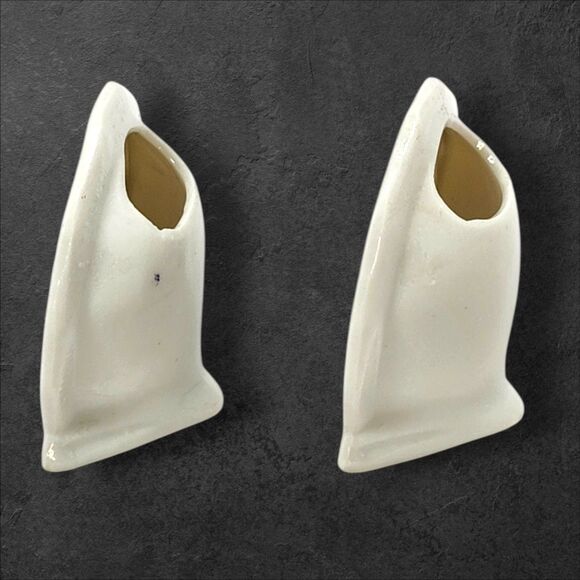 Vintage Fairway Japan Mom & Dad Bud Vases Pair I Love You Gift Holiday Present - Picture 2 of 7